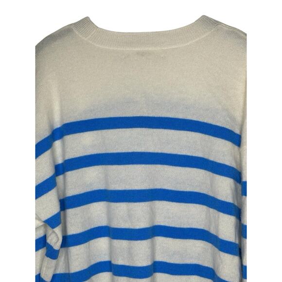 NWT Madewell Womens (Re)sponsible Cashmere Sweater Medium Oversized Striped - Picture 10 of 14